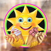 Eiscreme Thema - So Yummy! Fensteraufkleber (Blatt 2)