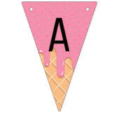 Eiscreme-Themenparty Wimpelkette (Dritte Fahne)