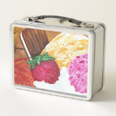 Eiscreme-Traum Metall Brotdose (Rückseite)