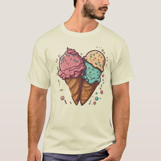 Eiscreme-Traum T-Shirt (Vorderseite)
