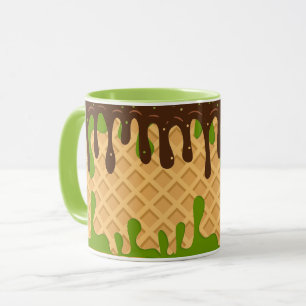 Eiscreme, triefend Matcha Choco Bliss, modern Tasse