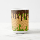 Eiscreme, triefend Matcha Choco Bliss, Modern Verwandlungstasse (Zentrum)
