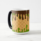 Eiscreme, triefend Matcha Choco Bliss, Modern Verwandlungstasse (Vorderseite Links)