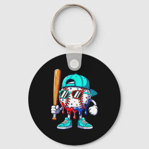 Eiscreme-Tropf-Baseball-Shirts Baseball-Lifestyle  Schlüsselanhänger
