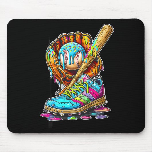 Eiscreme-Tropf-Bysebyll-Zeug-Softbyll-Tropf-Handsc Mousepad (Vorne)