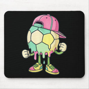 Eiscreme-Tropf-Fußball-Sport-Fußball-Tropf für Mäd Mousepad