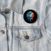 Eiscreme-Tropf-Fußball-Zeug 4. Juli Jungen Kinder  Button (Beispiel)
