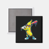 Eiscreme-Tropf-Grafik lustiges Farbsplash-Design Magnet (Vorderseite/Rückseite)
