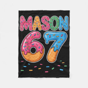 Eiscreme-Tropf-Mason Six Seven 6 7 Gen-Alpha-Slang Fleecedecke