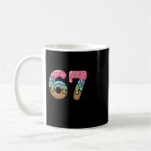 Eiscreme-Tropf-Meme Lustig Sechs Sieben 67 Geschen Kaffeetasse (Links)