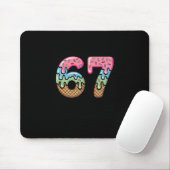 Eiscreme-Tropf-Meme Lustig Sechs Sieben 67 Geschen Mousepad (Mit Mouse)