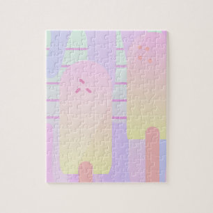 Eiscreme-Tropf-Pastell Puzzle