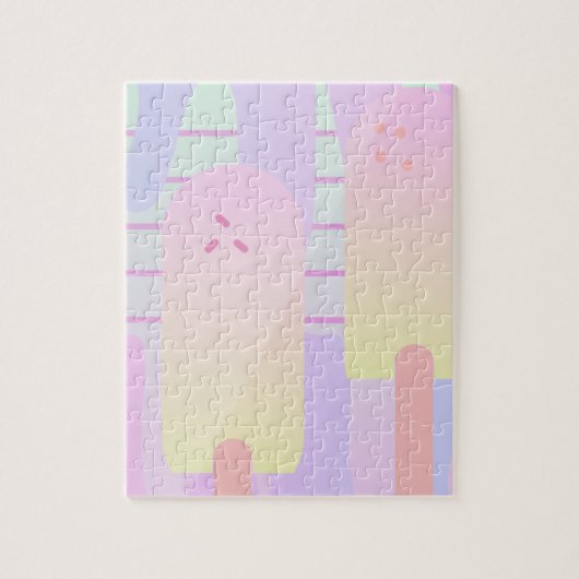 Eiscreme-Tropf-Pastell Puzzle (Vertikal)