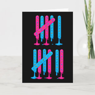 Eiscreme-Tropf-Strichliste 67 Meme Zählen 6 7 Br Karte