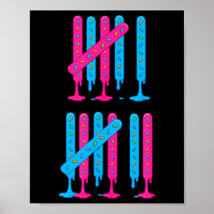 Eiscreme-Tropf-Strichliste 67 Meme Zählen 6 7 Br Poster