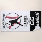 Eiscreme Tropfen Baseball Beach Handtuch für Junge (Vorderseite)