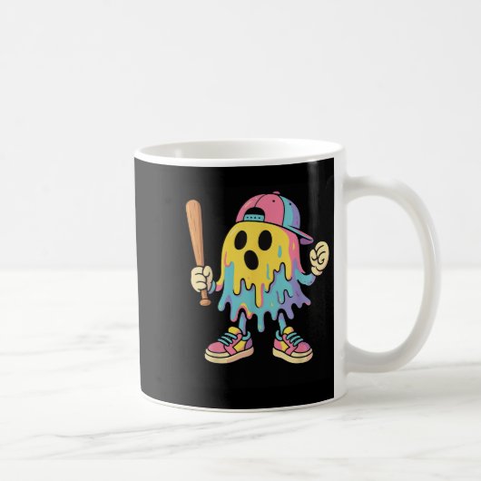 Eiscreme Tropfen Farbenfrohe Geist Baseball Spots  Kaffeetasse (Rechts)