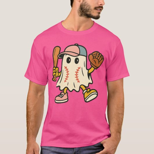 Eiscreme Tropfen Ghost Baseball Spots Baseball Tro T-Shirt (Vorderseite)