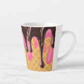 Eiscreme,Tropfende Erdbeer-Schoko-Wonne Milchtasse (Rechts)