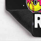 Eiscreme tropfender Softball-Tropf-Spaß 6 7 Sechs Mousepad (Ecke)