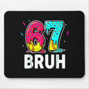 Eiscreme tropfender Softball-Tropf-Spaß 6 7 Sechs  Mousepad