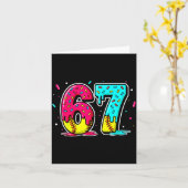 Eiscreme tropfender Softball tropfend Lustig 6 7 S Karte (Gelbe Blume)