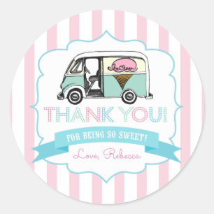 Eiscreme Truck Danke Stickers