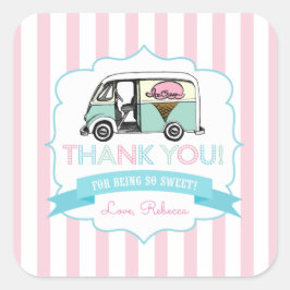 Eiscreme Truck Danke Stickers