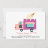 Eiscreme Truck Geburtstag Einladung (Vorderseite)