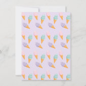 Eiscreme Truck Geburtstagsparty Einladung (Rückseite)