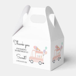 Eiscreme Truck Sommer 1. Girl Geburtstag Gefallen  Geschenkschachtel