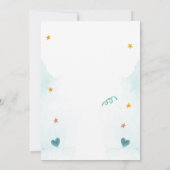 Eiscreme Truck Stars Herz Babydusche Einladung (Rückseite)