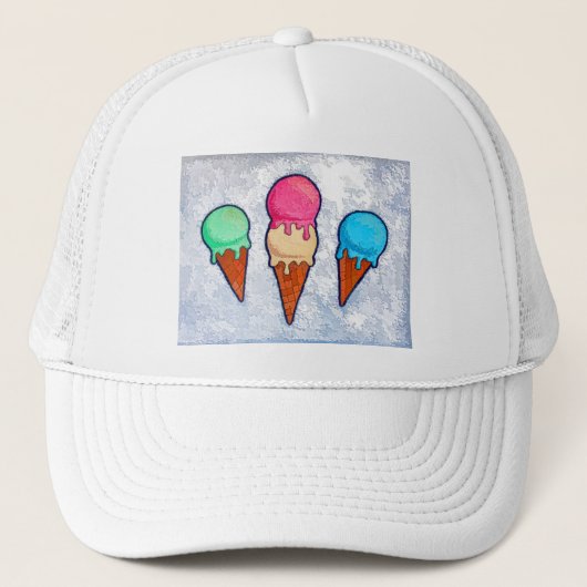 Eiscreme Truckerkappe (Vorderseite)