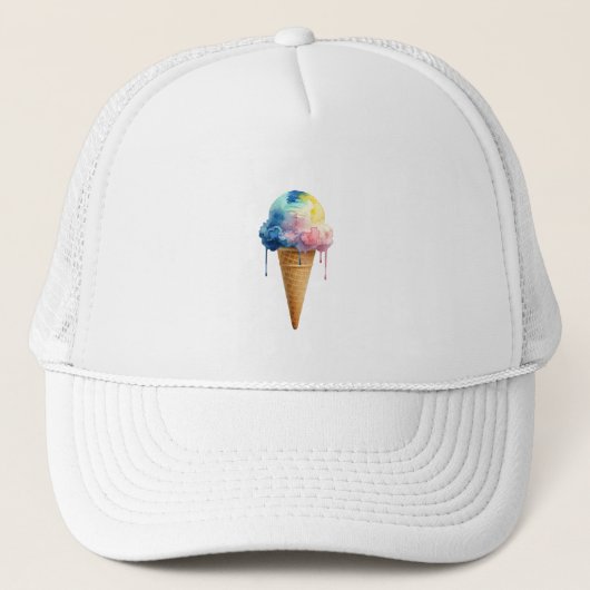 Eiscreme Truckerkappe (Vorderseite)