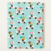 Eiscreme Trucks Sprinkles Girls Personalisiert Planer (Rückseite)