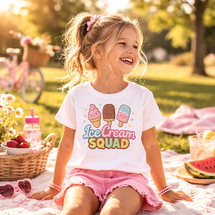 Eiscreme-Truppe Süße Cartoon-Eislutscher T-Shirt