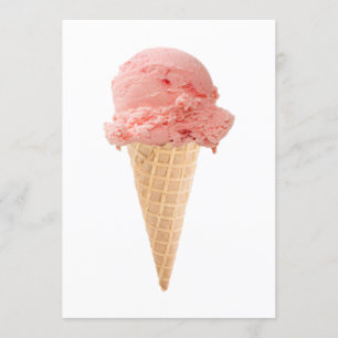 Eiscreme-Tüten-Party-Einladung Einladung