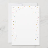 Eiscreme Twin Geburtstag Pink Mint Cone Confetti Einladung (Rückseite)