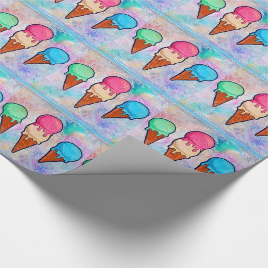 Eiscreme-Umschlagpapier Geschenkpapier (Ecke)
