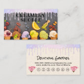 Eiscreme und Cones | Obst Treuekarte (Vorne/Hinten)