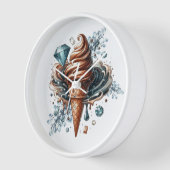 Eiscreme und Diamanten große Uhr (Winkel)