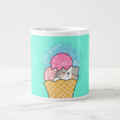 Eiscreme und kleine Flöffkugel Jumbo-Tasse (Vorderseite)