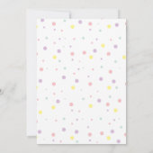 Eiscreme und Kuchen 7. Geburtstag Einladung (Rückseite)