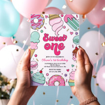 Eiscreme und Kuchen süß 1. Geburtstag