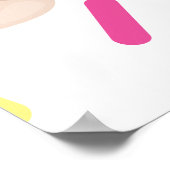 Eiscreme und Kuchen Zwei süße 2. Geburtstag Poster (Ecke)