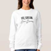 Eiscreme und Neon Dreams Crew Neck Sweatshirt (Vorderseite)