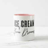 Eiscreme und Neon Dreams Tasse (Mittel)