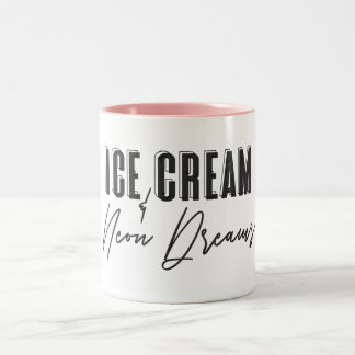 Eiscreme und Neon Dreams Tasse