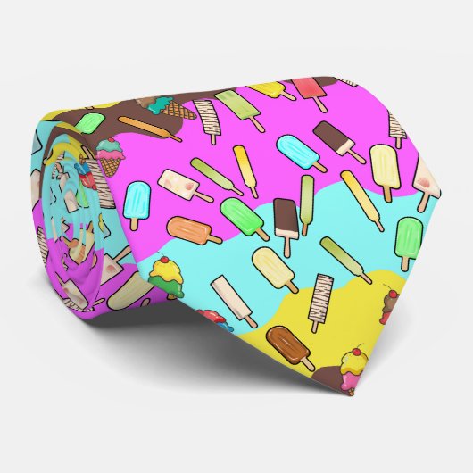 Eiscreme und Popcicles  Krawatte (Gerollt)