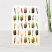Eiscreme und Popsicles Karte (Rückseite)